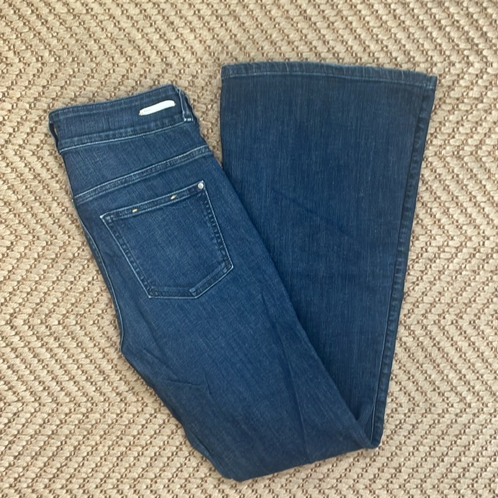 Anthropologie Pilcro & the Letterpress High Rised Flared Denim Jeans - Navy - 30